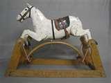 Images of Antique Metal Rocking Horse