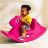Pictures of Little Tikes Magenta Rocking Horse