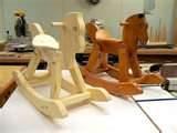 Unfinished Wooden Rocking Horse