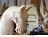 Unfinished Wooden Rocking Horse Photos