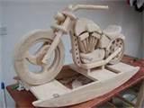 Wooden Motorcycle Rocking Horse