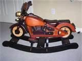 Wooden Motorcycle Rocking Horse Images