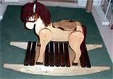Wooden Motorcycle Rocking Horse