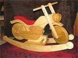 Pictures of Wooden Motorcycle Rocking Horse