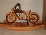 Wooden Motorcycle Rocking Horse Photos