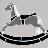 Rocking Horse Stencil Pictures