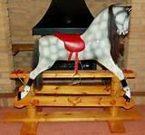 Large Wooden Rocking Horse